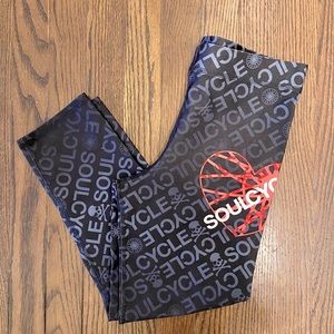 Terez X Soulcycle Ombré Heart Workout Leggings